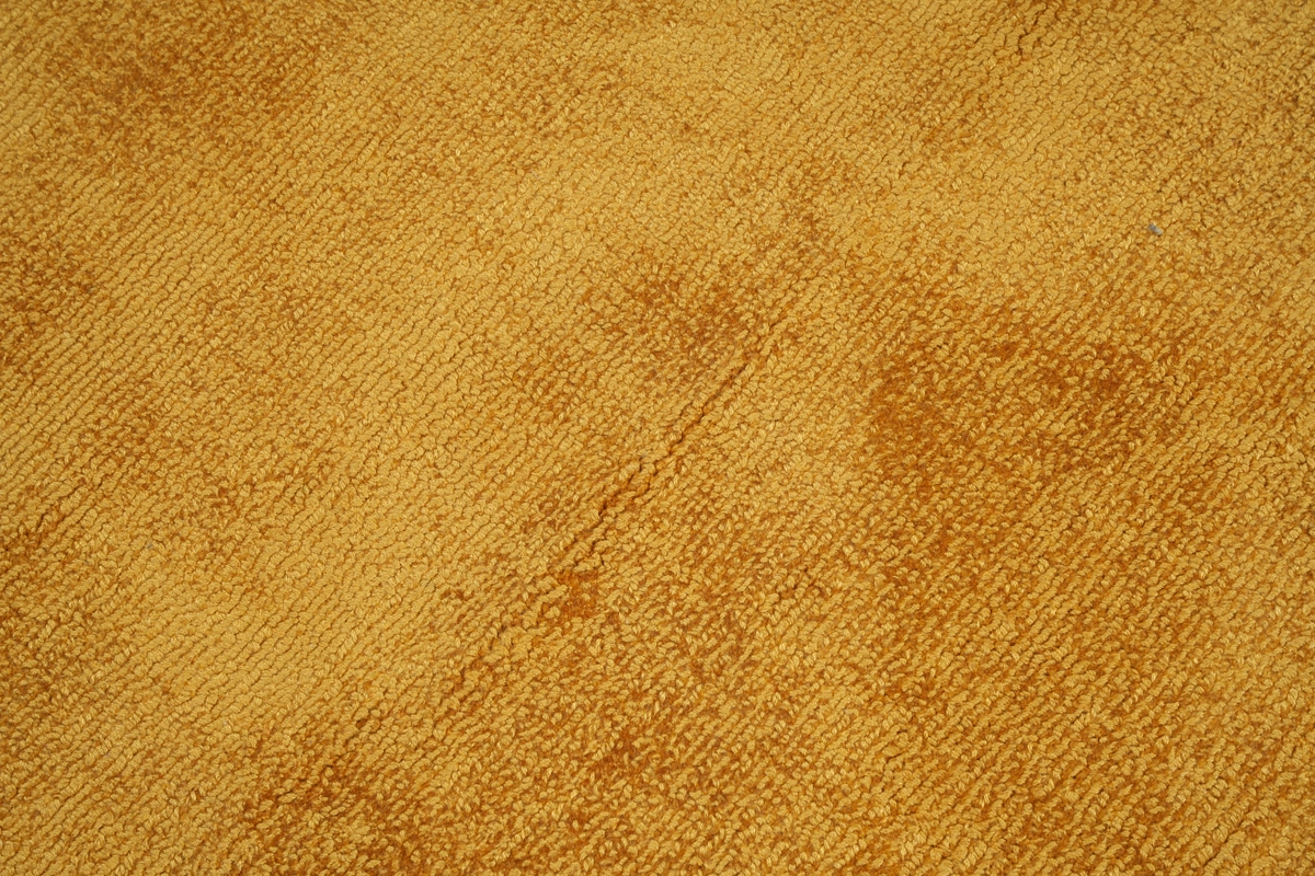 Viscose Rond Vloerkleed Laagpolig Geel