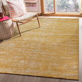 Relax Oslo - Laagpolig Vierkant Vloerkleed - Modern Tapijt - Geel Goud