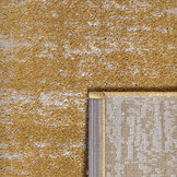 Relax Oslo - Laagpolig Effen Vloerkleed - Modern Tapijt - Geel Goud