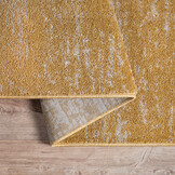 Relax Oslo - Laagpolig Effen Vloerkleed - Modern Tapijt - Geel Goud