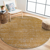 Relax Oslo - Laagpolig Vloerkleed - Rond - Modern Tapijt - Geel Goud