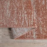 Relax Oslo - Laagpolig Vierkant Vloerkleed - Modern Tapijt - Terra Oranje