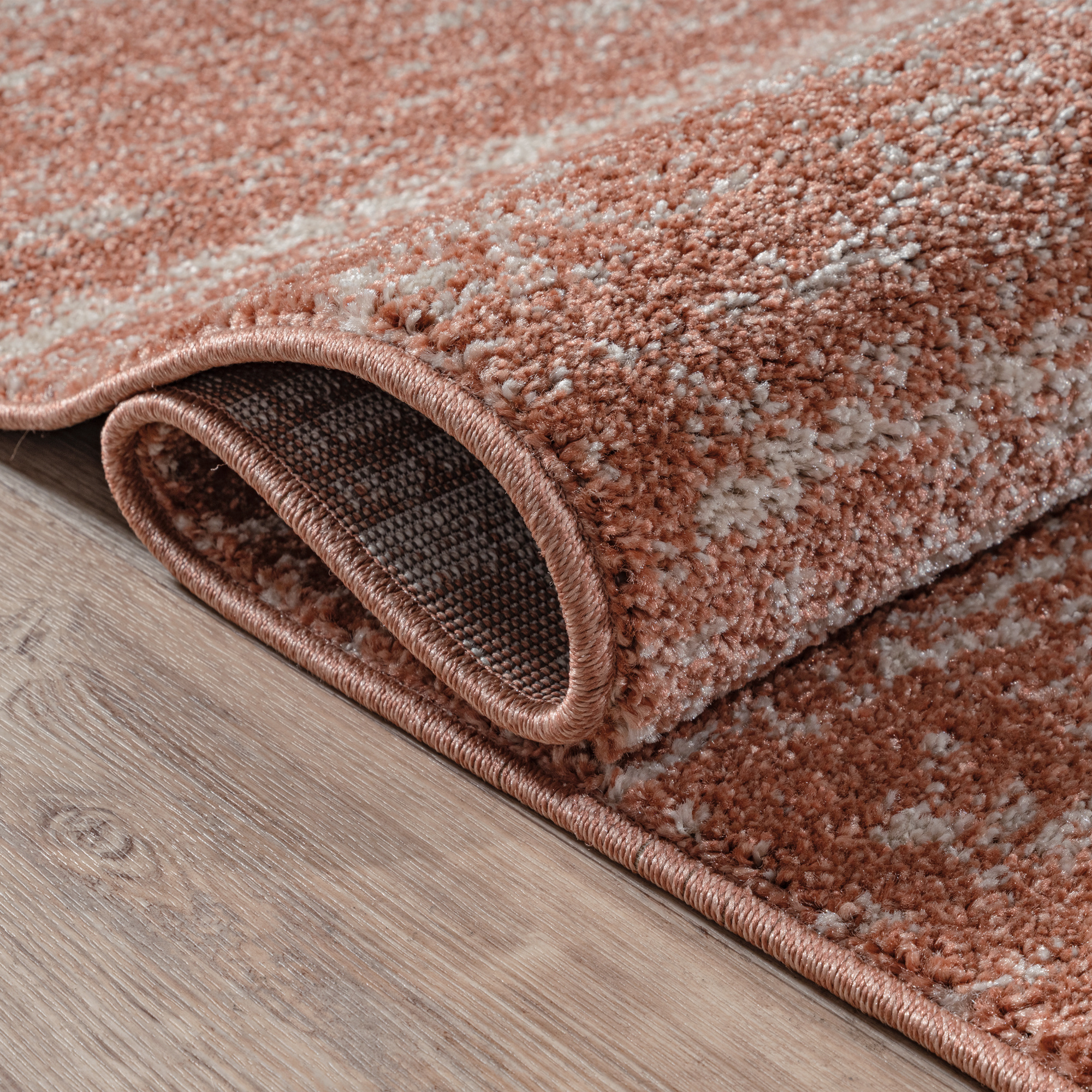 Relax Oslo - Laagpolig Vierkant Vloerkleed - Modern Tapijt - Terra Oranje