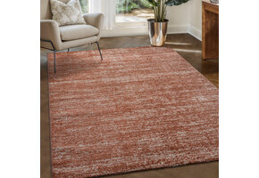 Relax Oslo - Laagpolig Vierkant Vloerkleed - Modern Tapijt - Terra Oranje