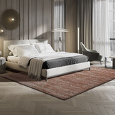 Relax Oslo - Laagpolig Vierkant Vloerkleed - Modern Tapijt - Terra Oranje