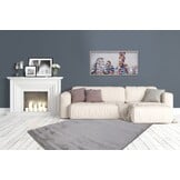 Soft Luxe Velvet - Laagpolig Vloerkleed - Effen - Zilver