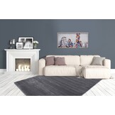 Soft Luxe Velvet - Laagpolig Vloerkleed - Effen - Grijs