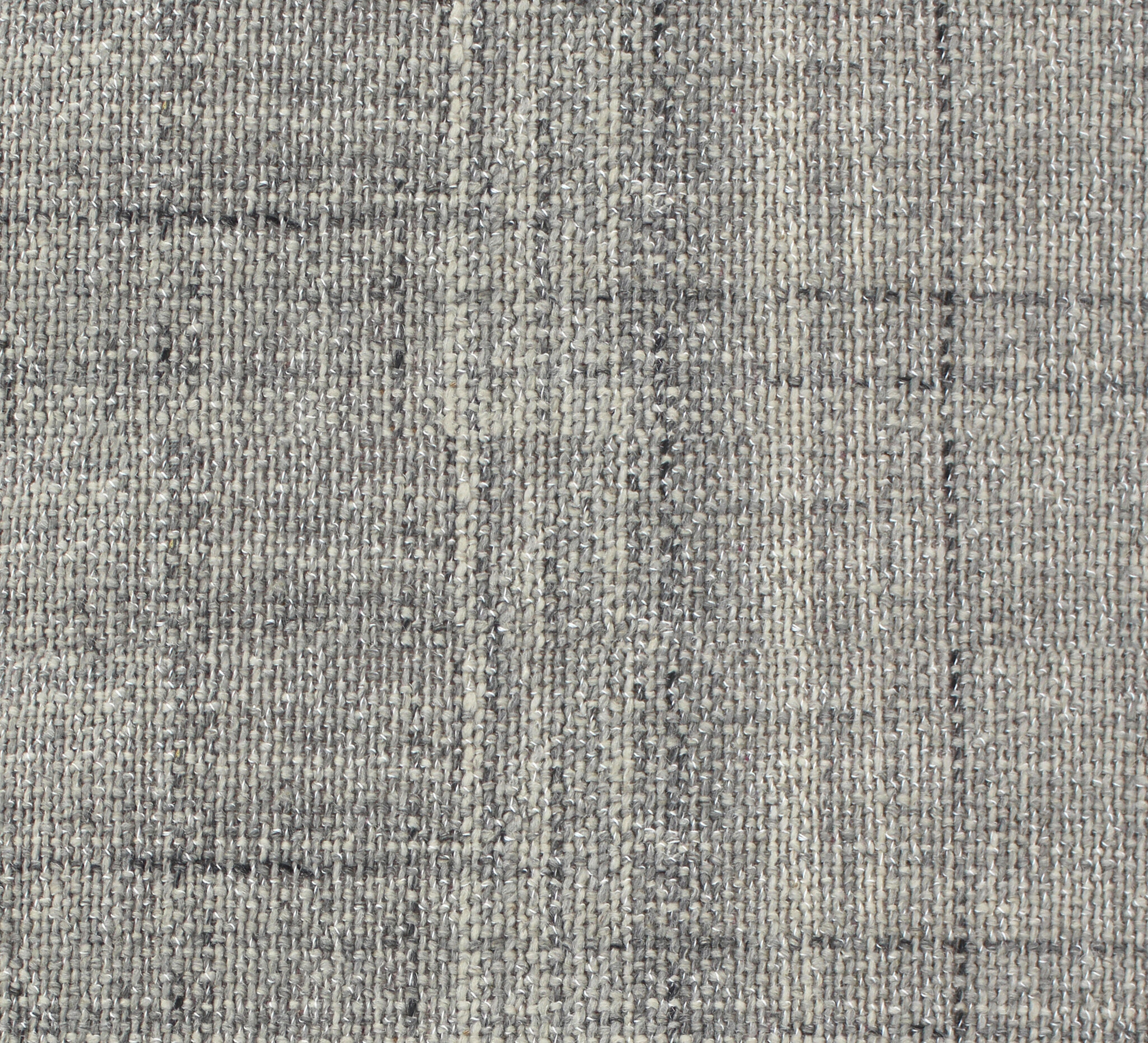 Outlet - Vloerkleed Flocus 100% Wol - Effen Grijs - Platgeweven - Modern