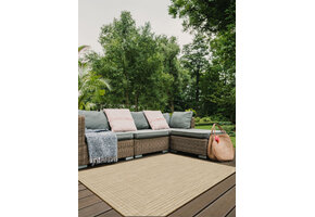 Buitenkleed Uni Jute Effen