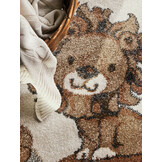 Villeroy & Boch Boho Kids Rond Vloerkleed Leeuw Rond Creme Multicolor