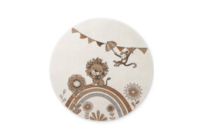 Villeroy & Boch Boho Kids Rond Vloerkleed Leeuw Rond Creme Multicolor