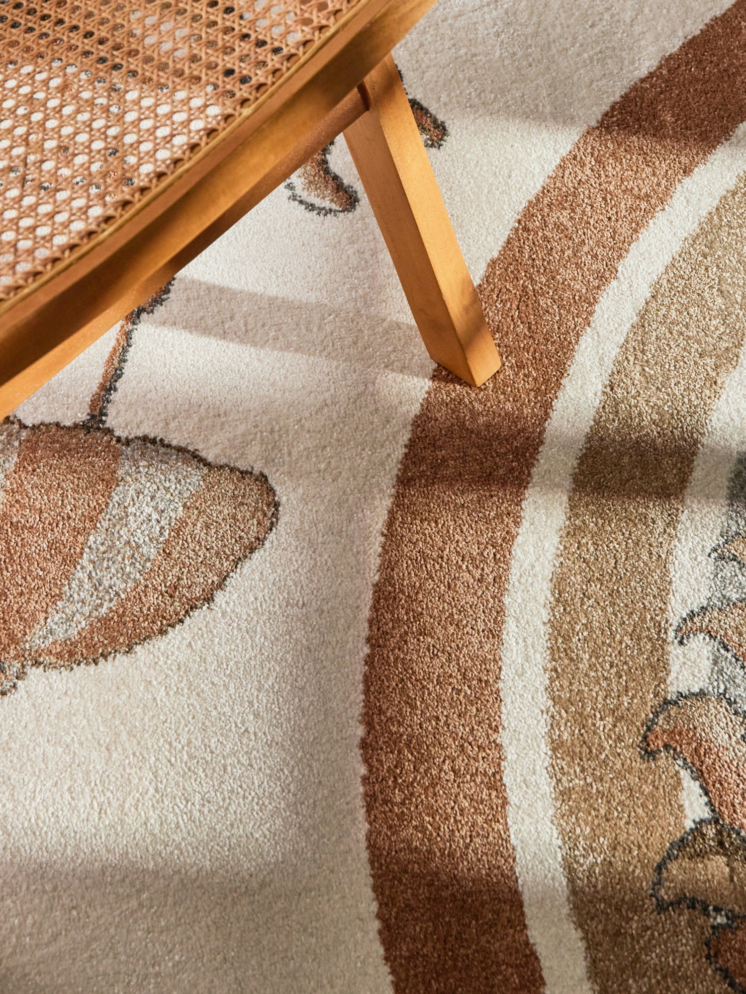 Villeroy & Boch Boho Kinder Vloerkleed Leeuw Rainbow Party Creme Multicolor