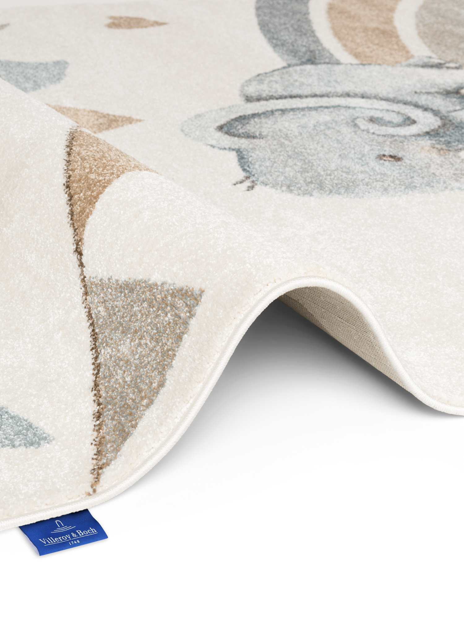 Villeroy & Boch Boho Kids Kinder Vloerkleed Olifant Rainbow Party Creme Multicolor