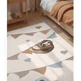 Villeroy & Boch Boho Kids Kinder Vloerkleed Olifant Rainbow Party Creme Multicolor