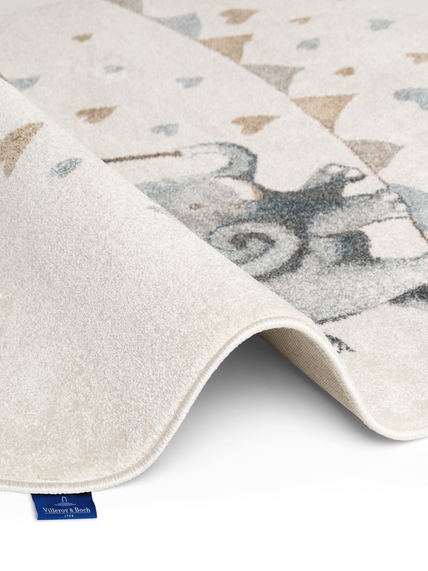 Villeroy & Boch Boho Kids Kinder Vloerkleed Olifant Rond Rainy Creme Multicolor