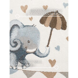 Villeroy & Boch Boho Kids Kinder Vloerkleed Olifant Rond Rainy Creme Multicolor