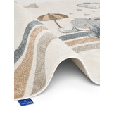 Villeroy & Boch Boho Kids Kinder Vloerkleed Olifant Rainy Party Creme Multicolor