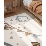 Villeroy & Boch Boho Kids Kinder Vloerkleed Olifant Rainy Party Creme Multicolor