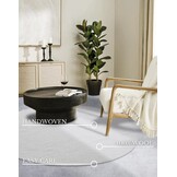 Villeroy & Boch Francois Rond Handgeweven Wol Vloerkleed Wit