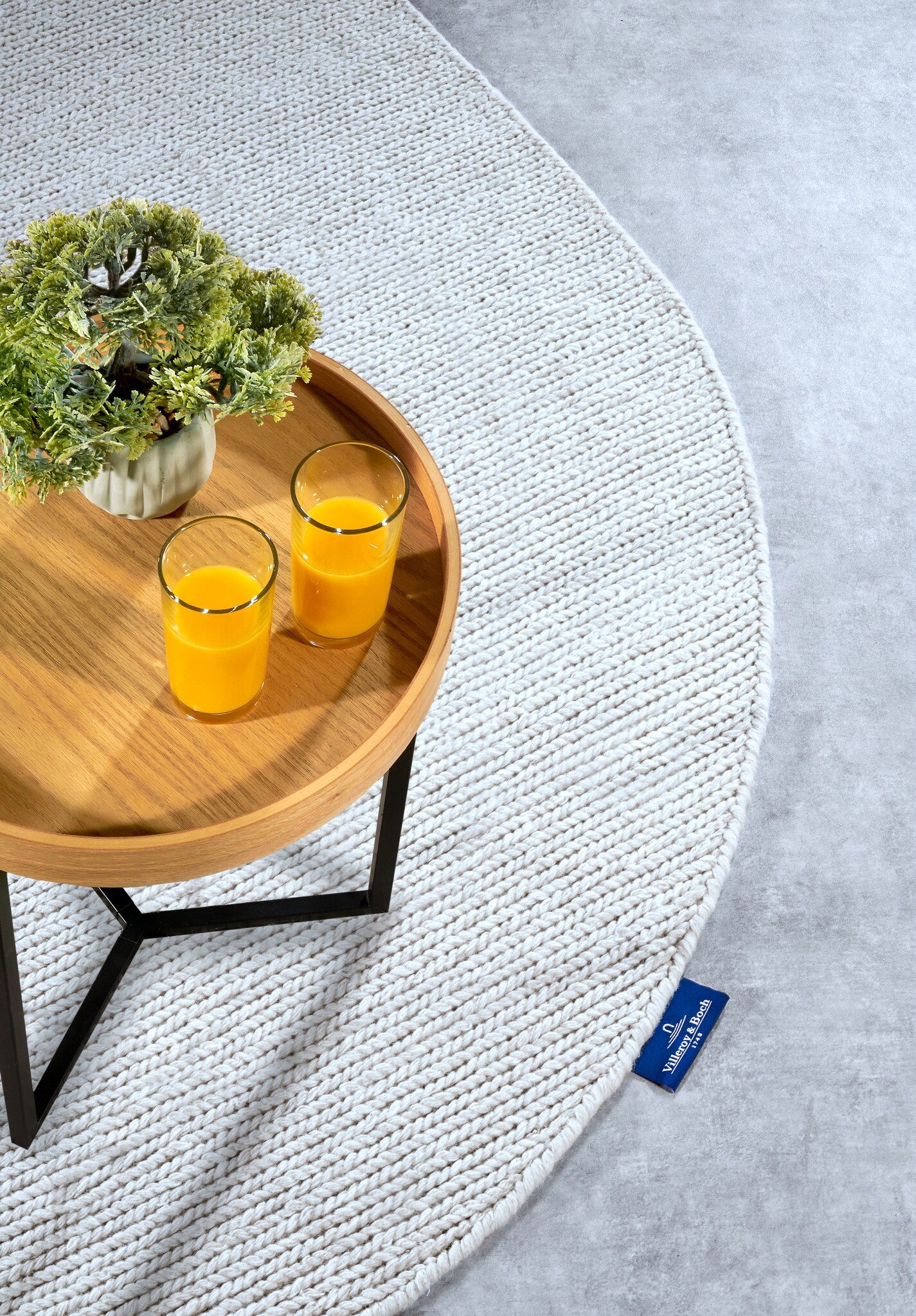 Villeroy & Boch Francois Ovaal Handgeweven Wol Vloerkleed Wit