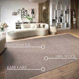 Villeroy & Boch Francois Handgeweven Wol Vloerkleed Linnen