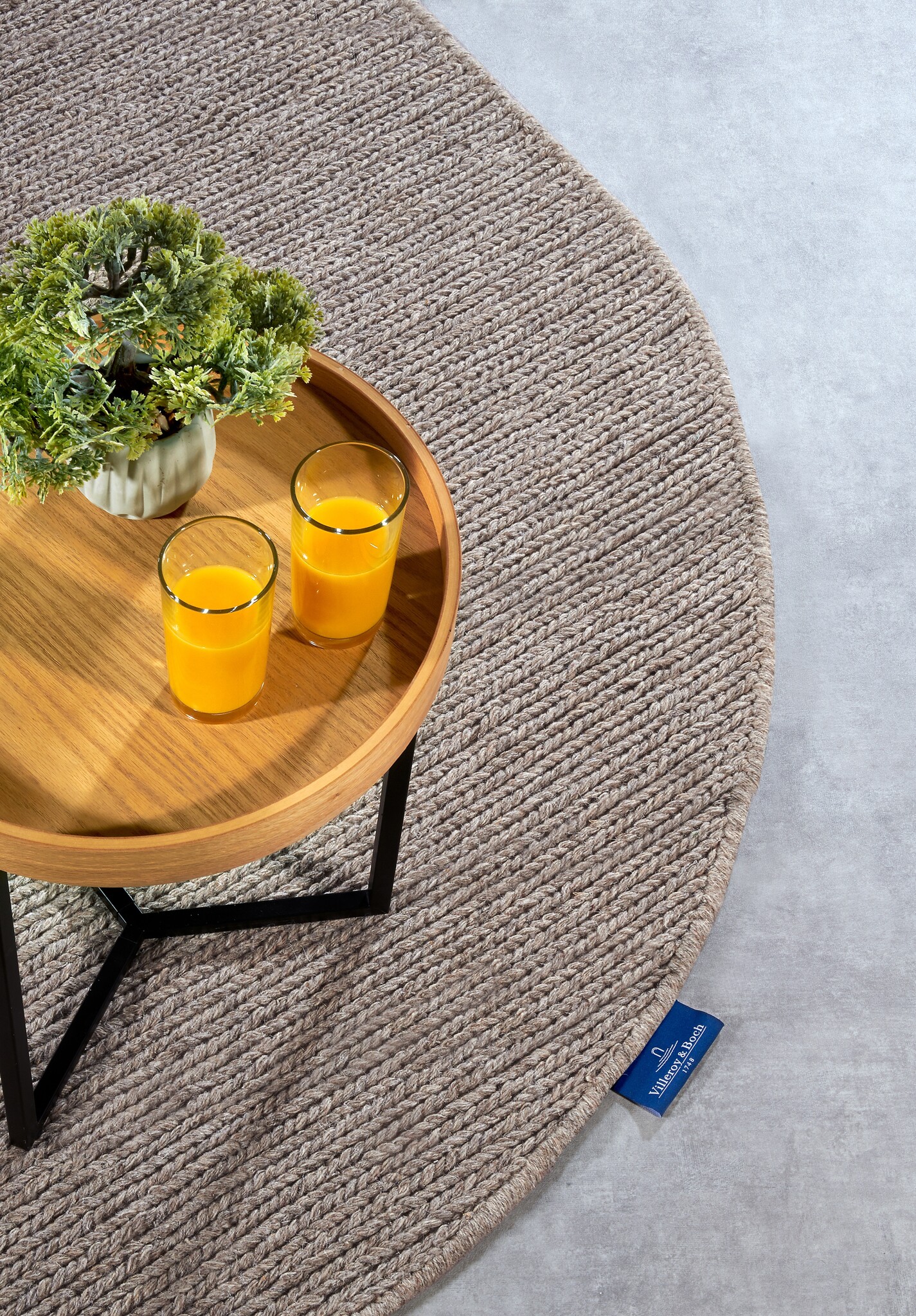 Villeroy & Boch Francois Ovaal Handgeweven Wol Vloerkleed Linnen Beige