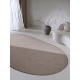 Villeroy & Boch Francois Ovaal Handgeweven Wol Vloerkleed Linnen Beige