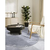 Villeroy & Boch Francois Rond Handgeweven Wol Vloerkleed Zilver