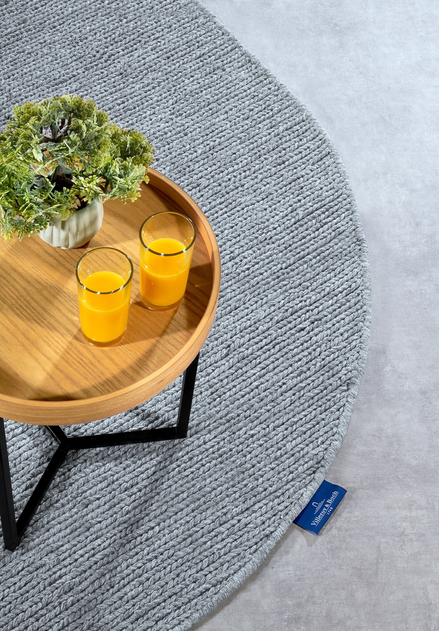 Villeroy & Boch Francois Ovaal Handgeweven Wol Vloerkleed Zilver