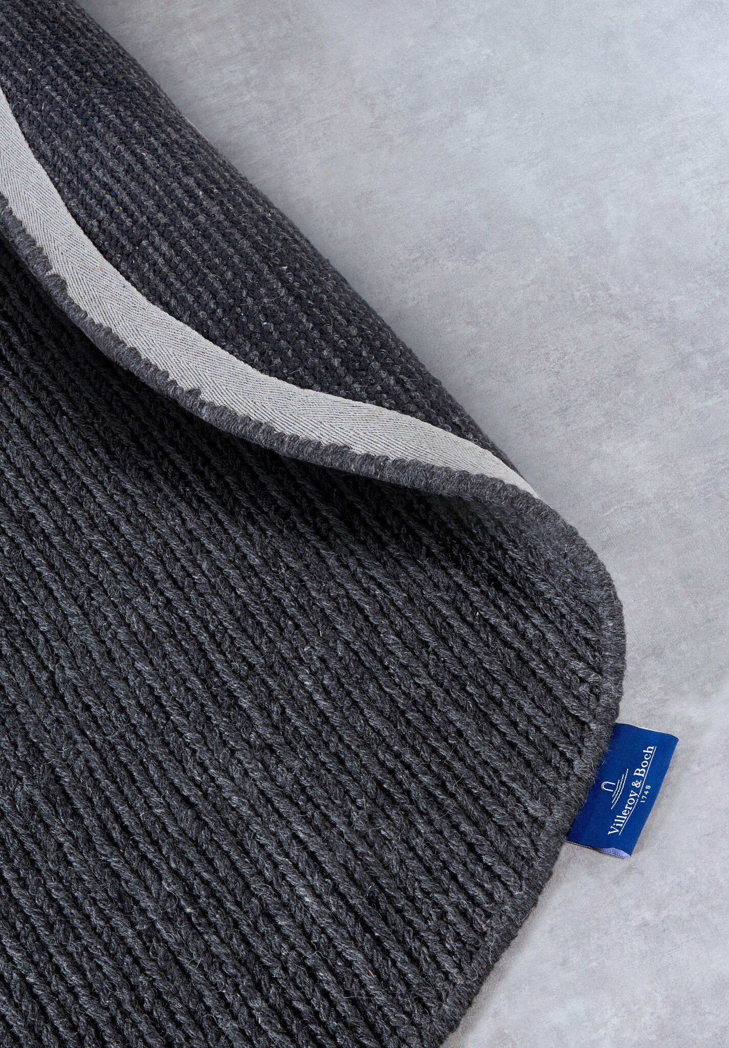 Villeroy & Boch Francois Rond Handgeweven Wol Vloerkleed Antraciet