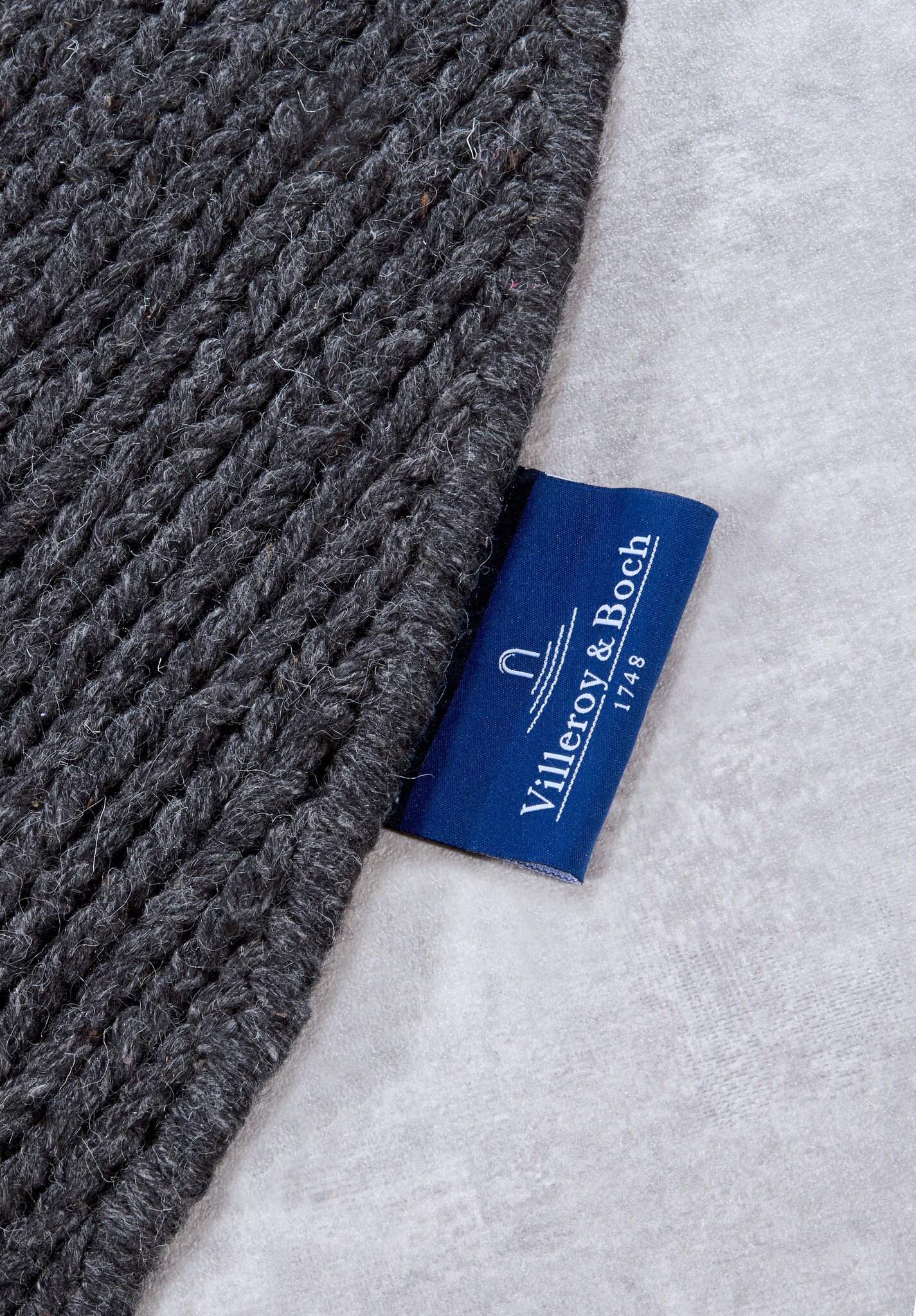 Villeroy & Boch Francois Rond Handgeweven Wol Vloerkleed Antraciet