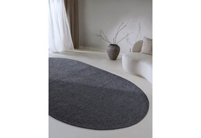 Villeroy & Boch Francois Ovaal Handgeweven Wol Vloerkleed Antraciet