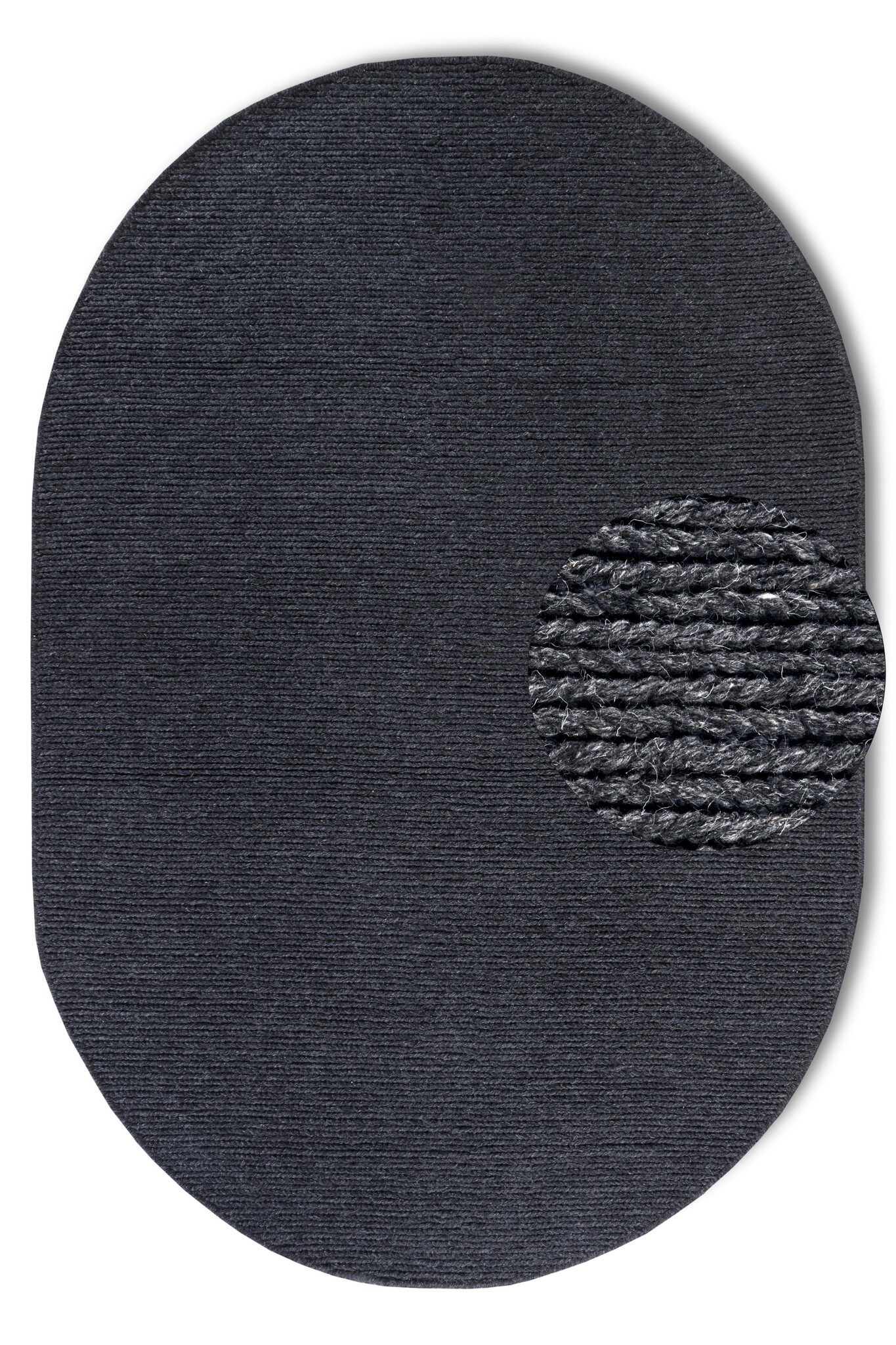 Villeroy & Boch Francois Ovaal Handgeweven Wol Vloerkleed Antraciet