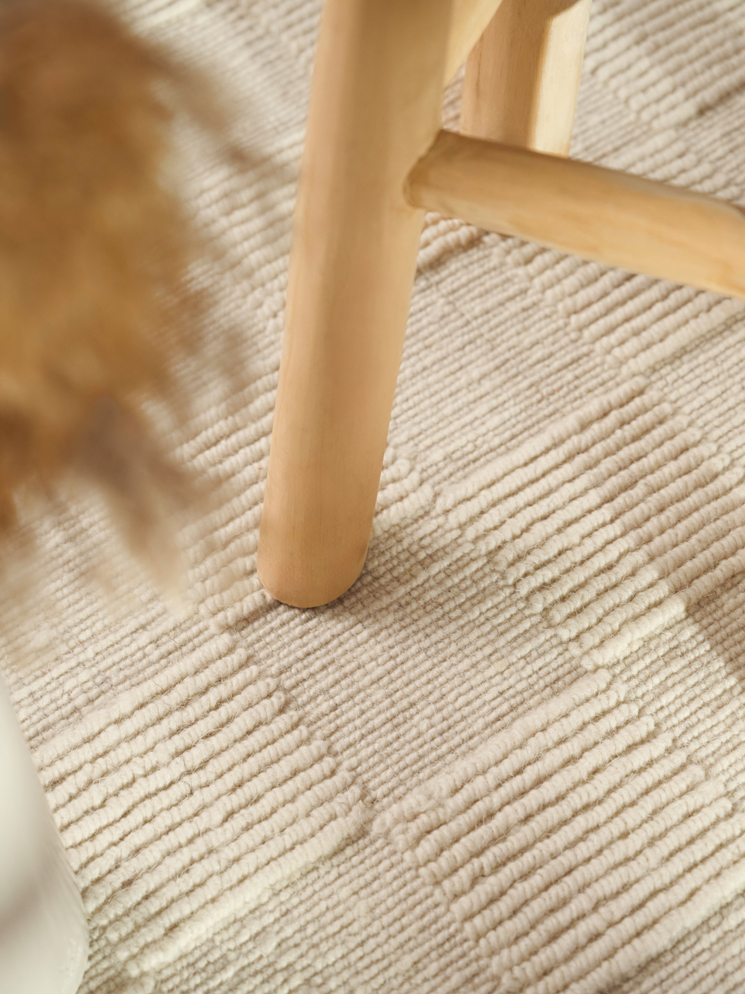 Villeroy & Boch Scala Handgeweven Wol Vloerkleed Creme Wit