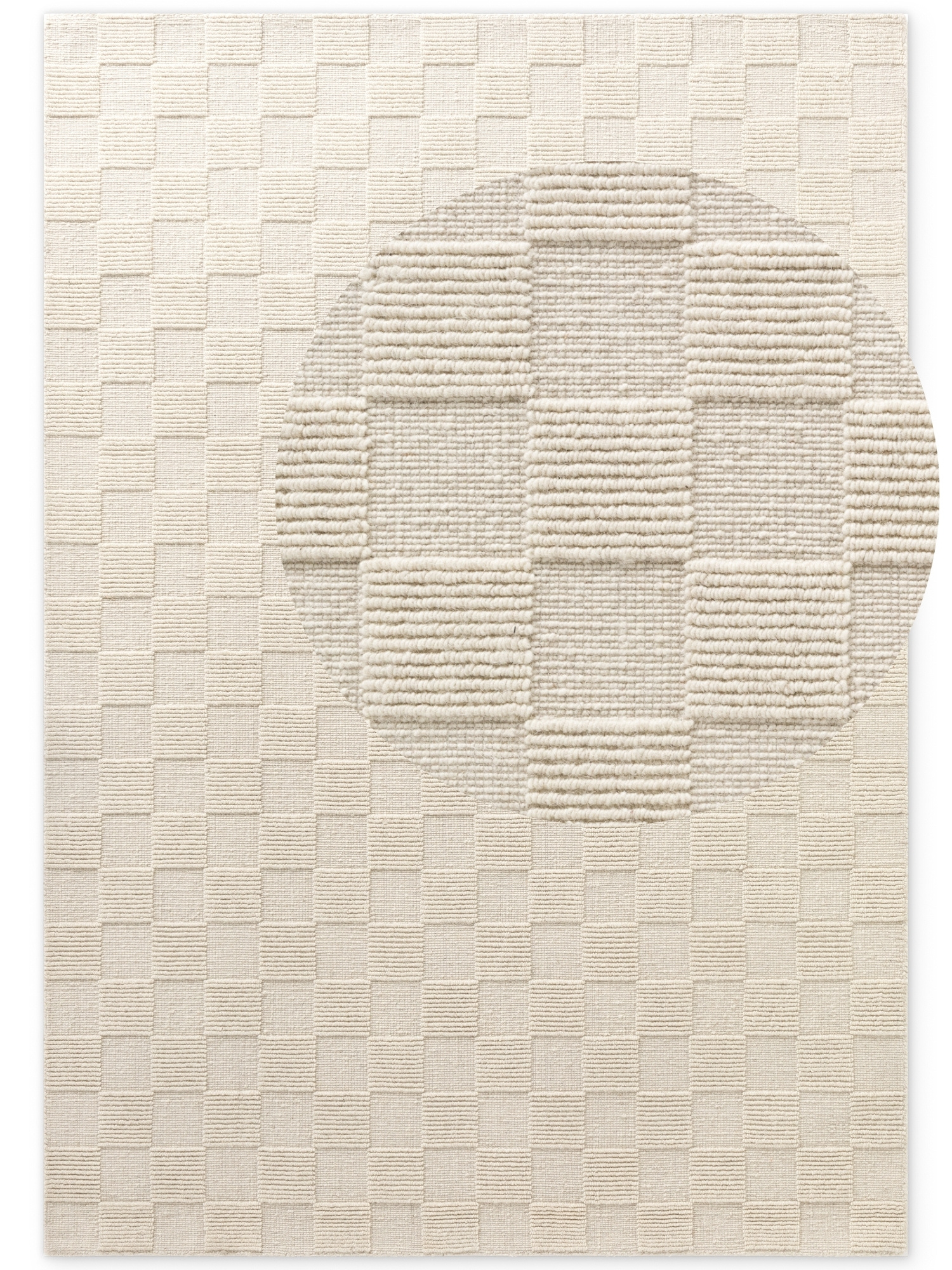 Villeroy & Boch Scala Handgeweven Wol Vloerkleed Creme Wit