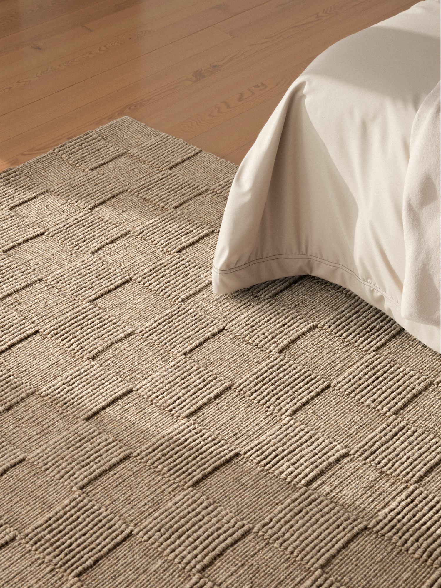 Villeroy & Boch Scala Handgeweven Wol Vloerkleed Donker Beige