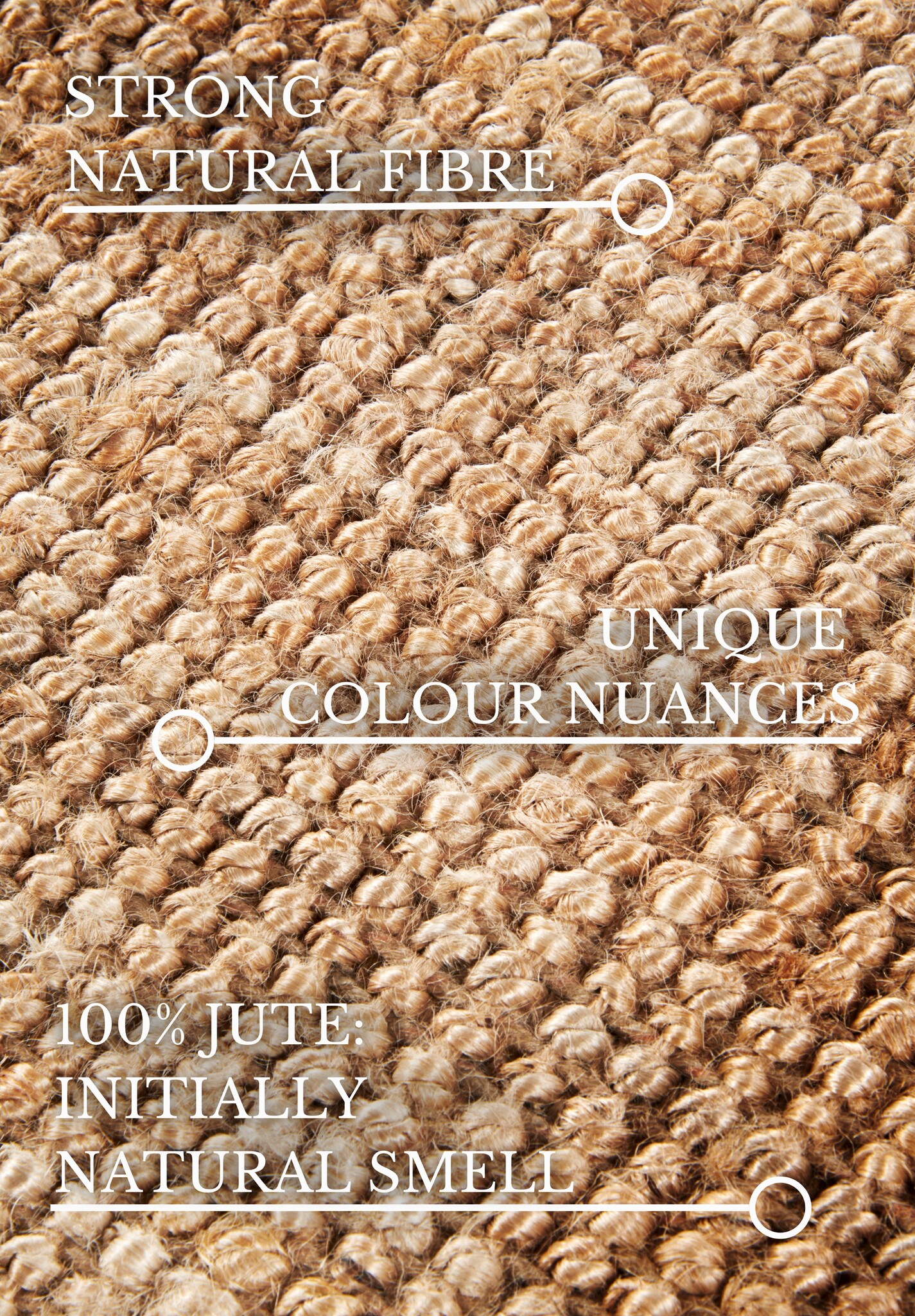 Villeroy & Boch Rosalie Jute Vloerkleed Goud