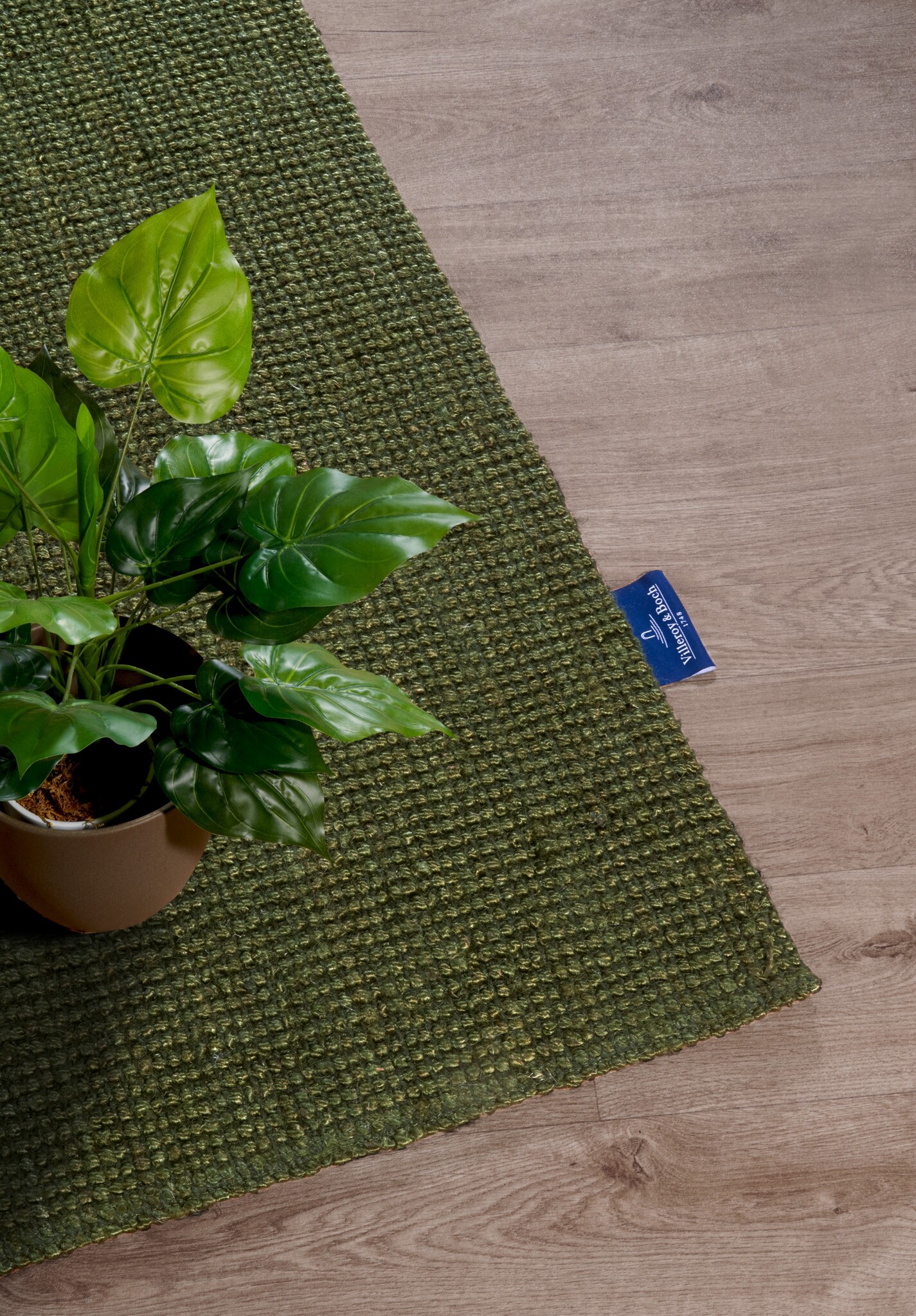 Villeroy & Boch Rosalie Jute Vloerkleed Jungle Groen