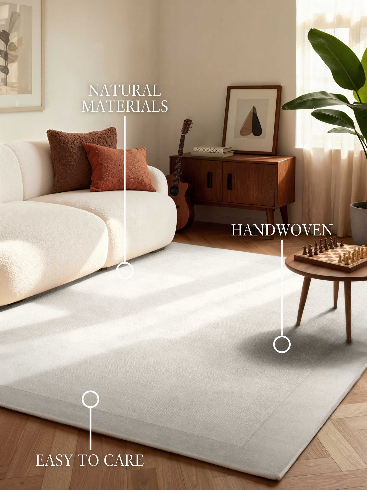 Villeroy & Boch Kari Wol Vloerkleed Creme