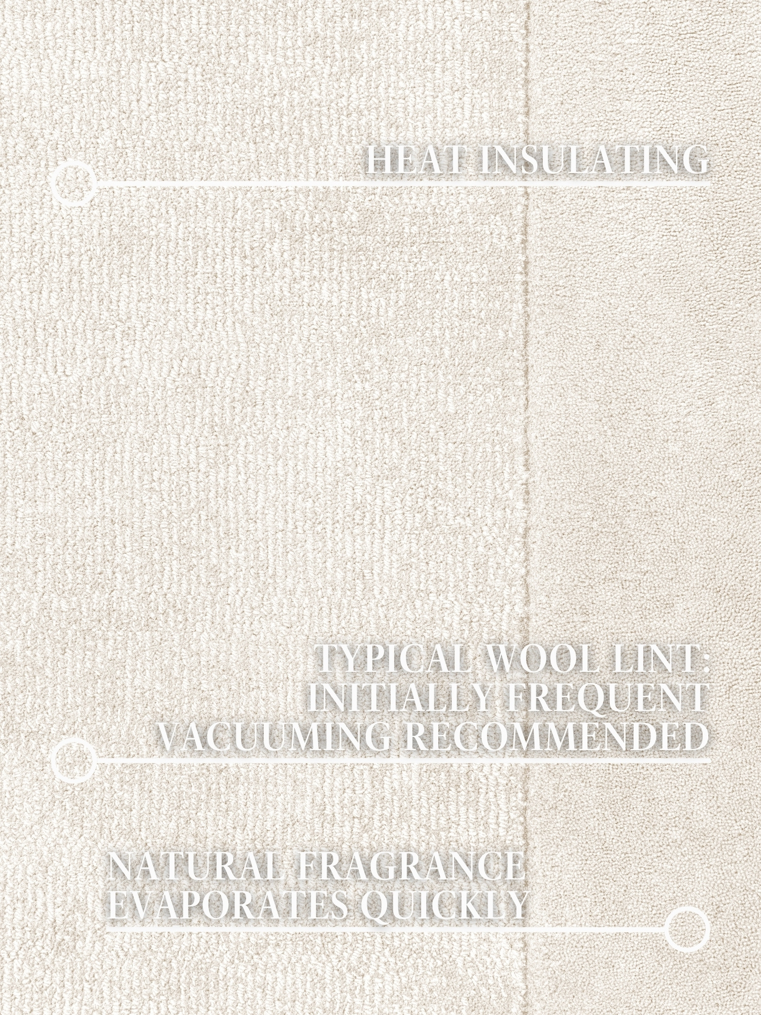 Villeroy & Boch Kari Wol Vloerkleed Creme