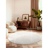 Villeroy & Boch Kari Wol Rond Vloerkleed Creme