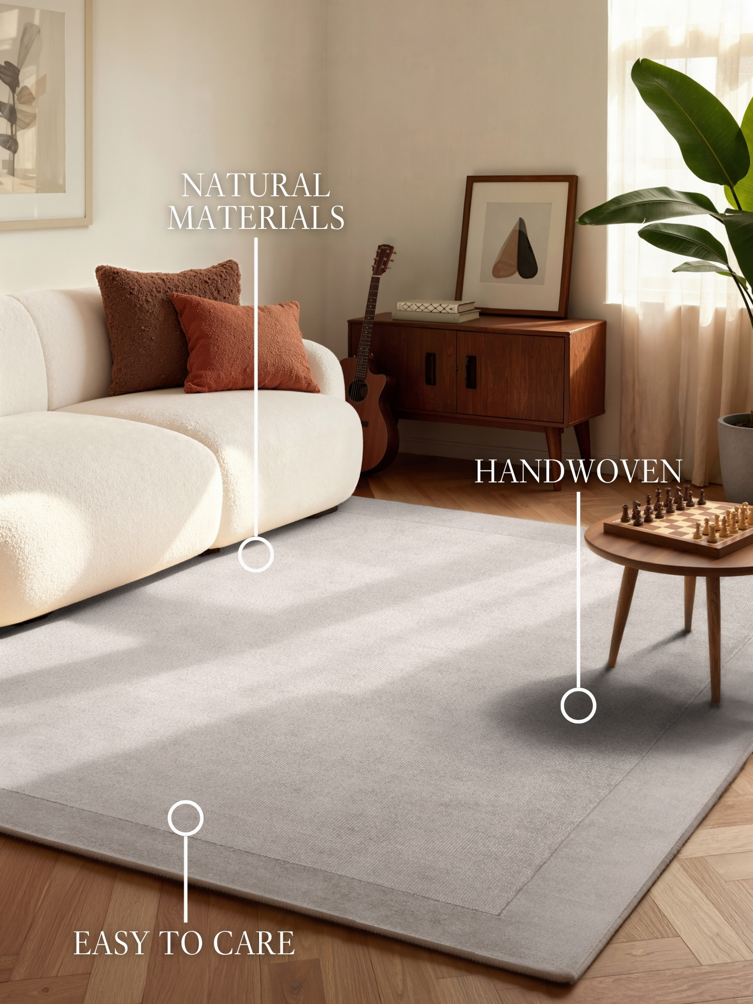 Villeroy & Boch Kari Wol Vloerkleed Grijs