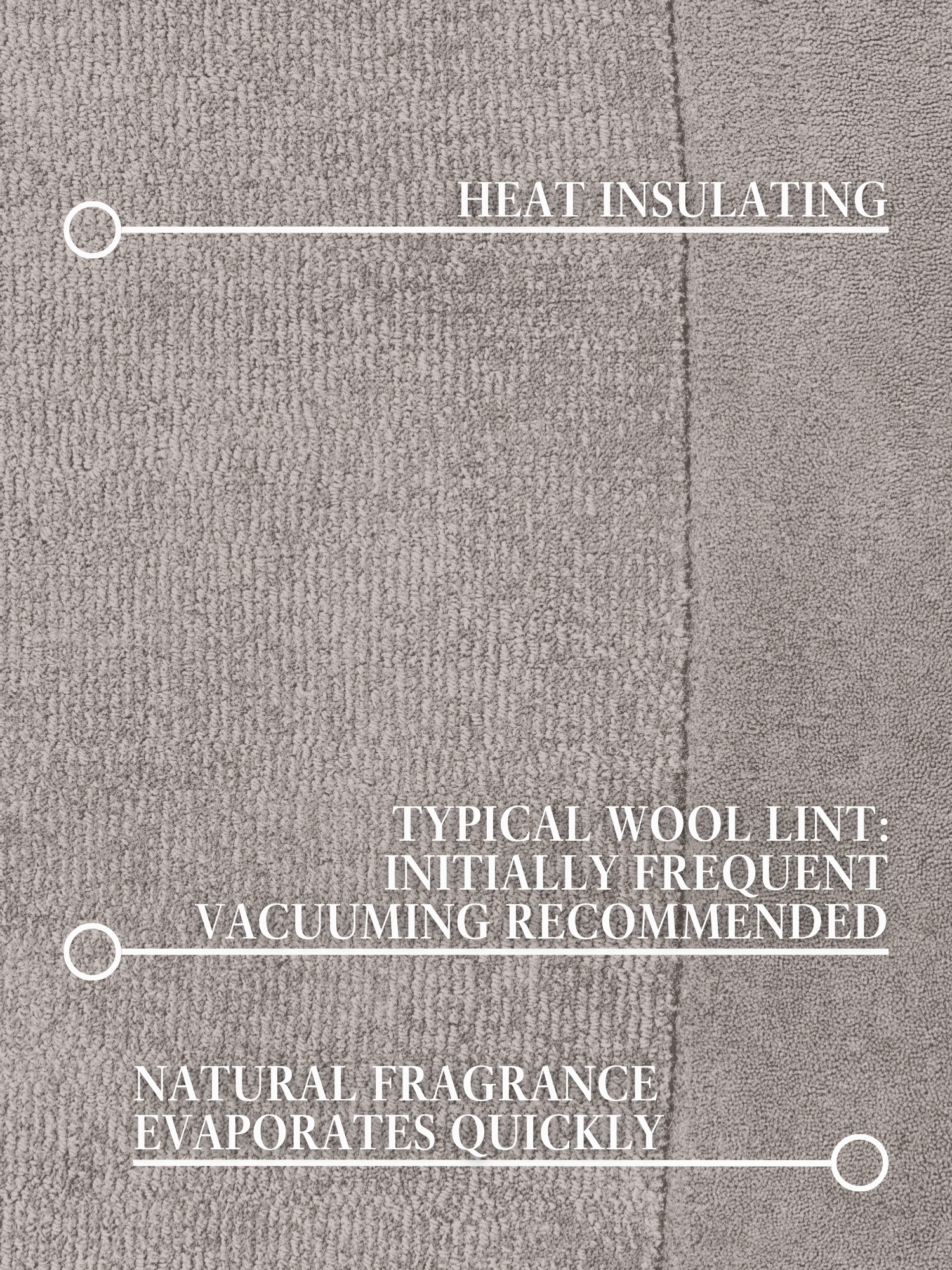 Villeroy & Boch Kari Wol Rond Vloerkleed Grijs