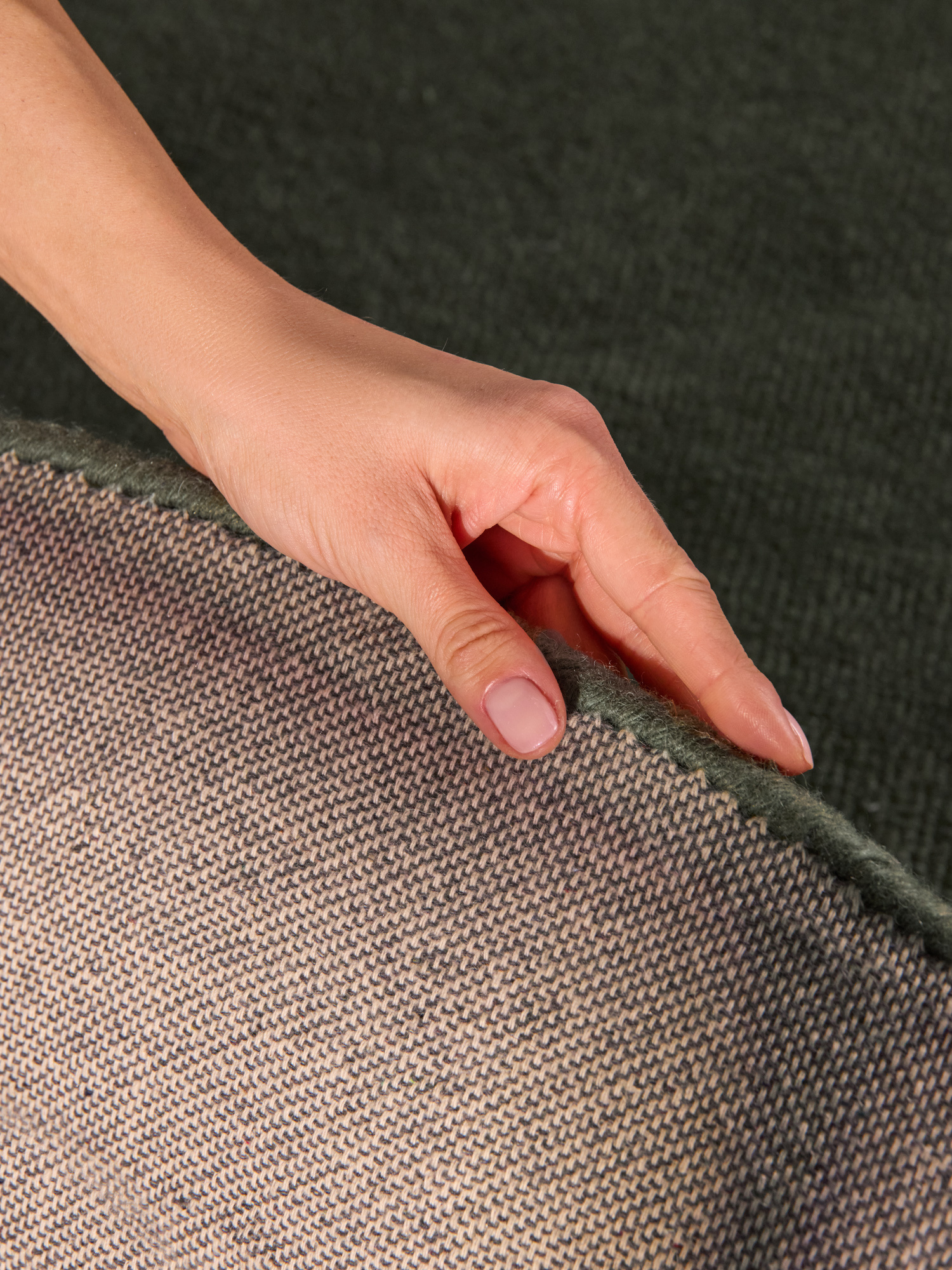 Villeroy & Boch Kari Wol Rond Vloerkleed Groen