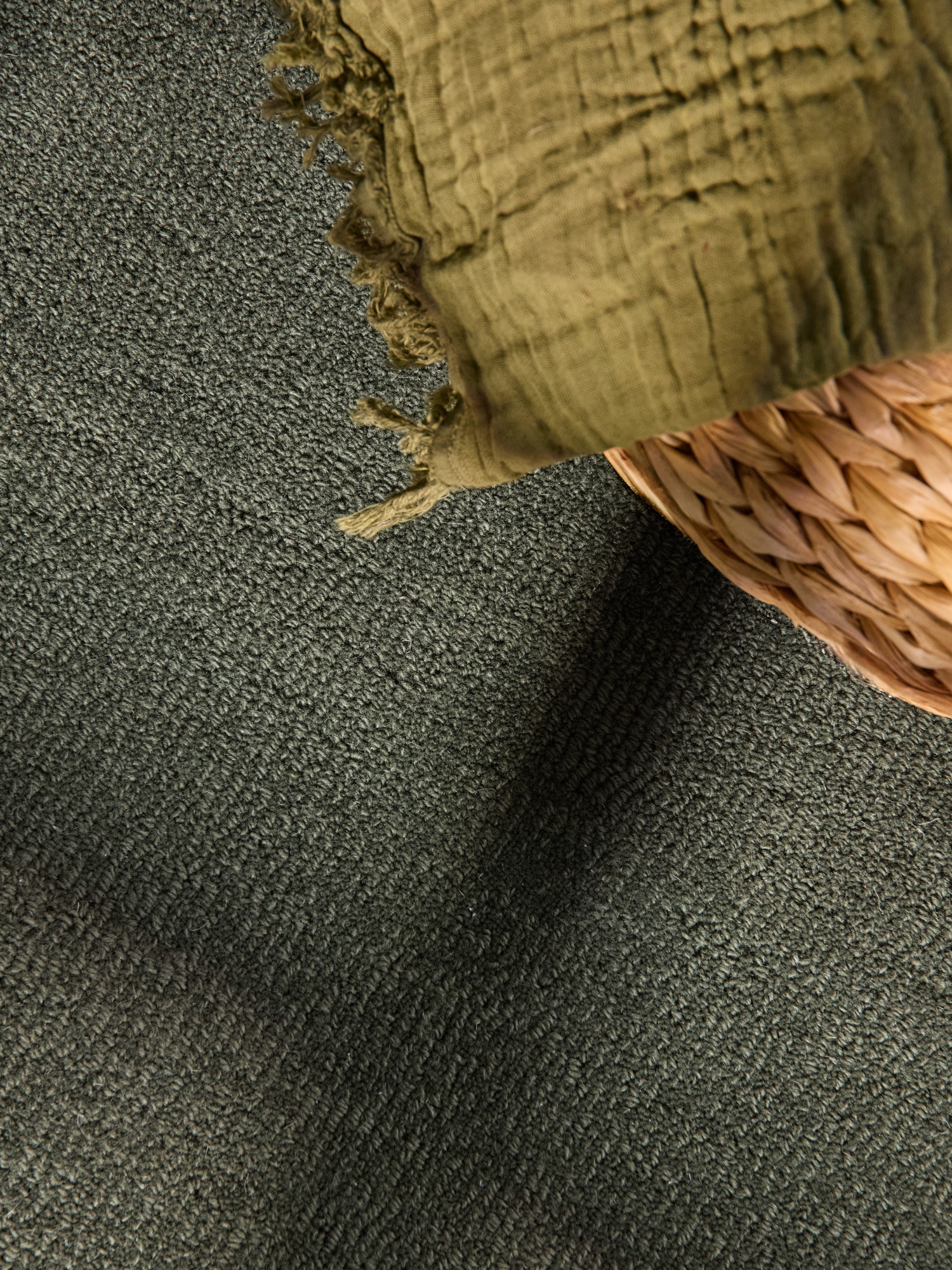 Villeroy & Boch Kari Wol Rond Vloerkleed Groen