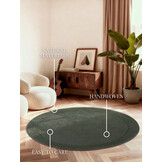 Villeroy & Boch Kari Wol Rond Vloerkleed Groen