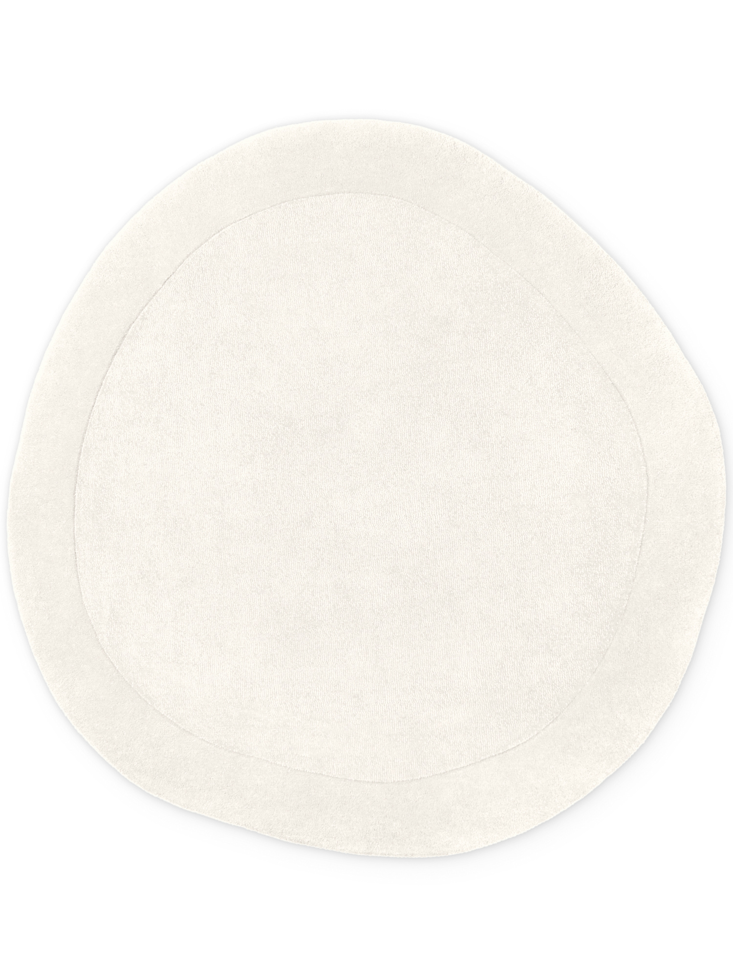 Villeroy & Boch Kari Wol Vloerkleed Organisch Rond Creme