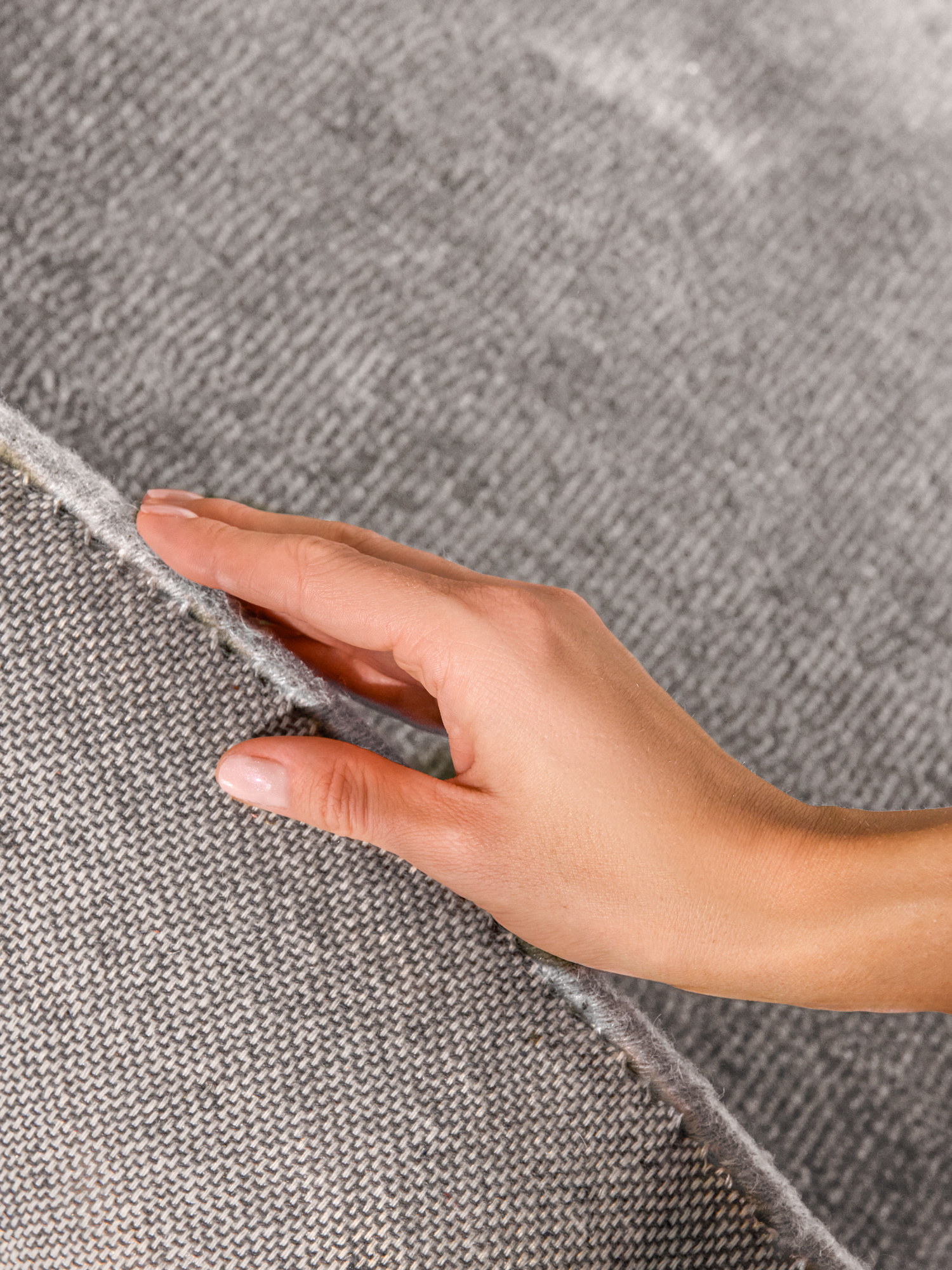 Villeroy & Boch Kari Wol Vloerkleed Organisch Rond Grijs