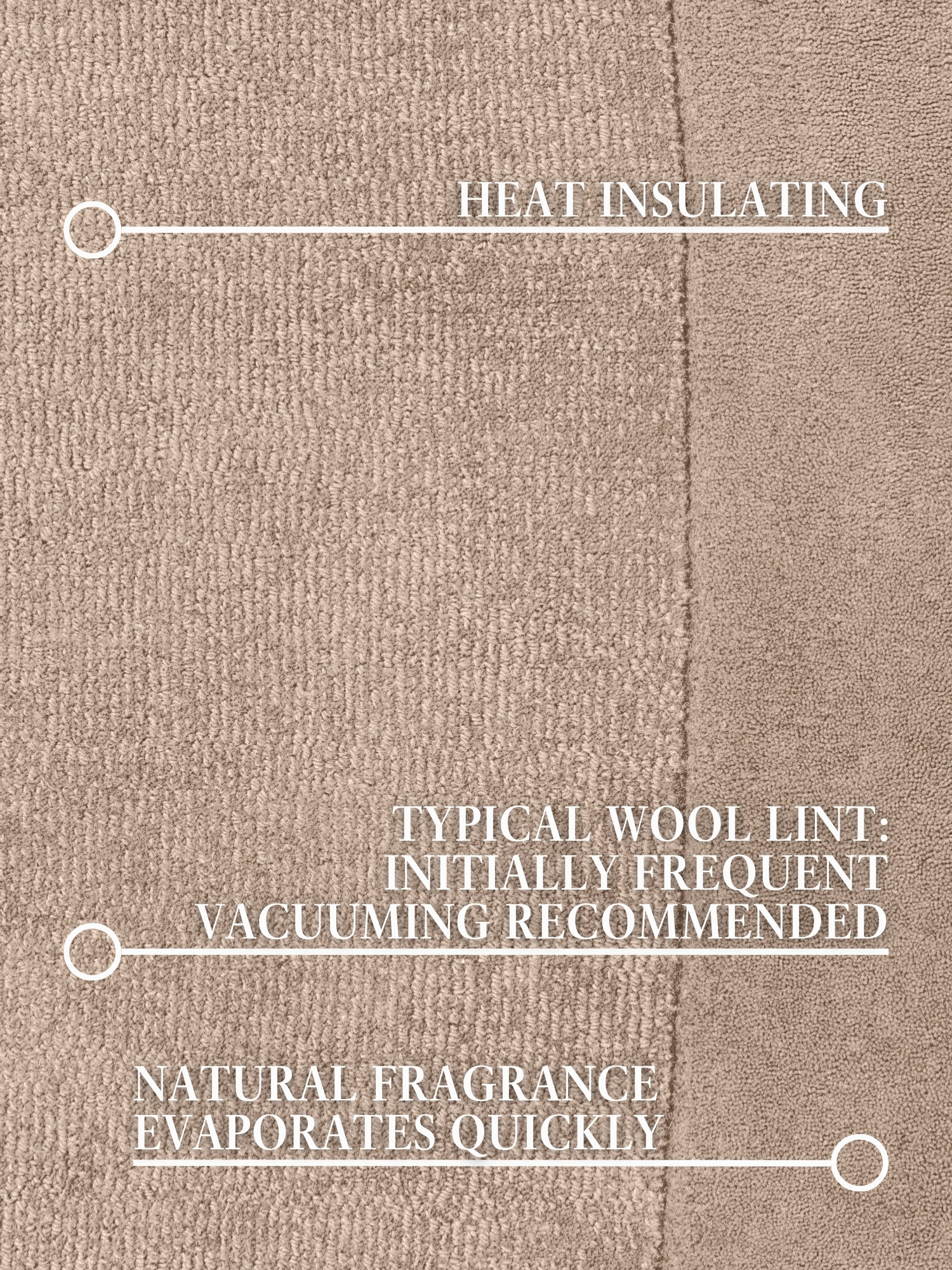 Villeroy & Boch Kari Wol Vloerkleed Organisch Beige