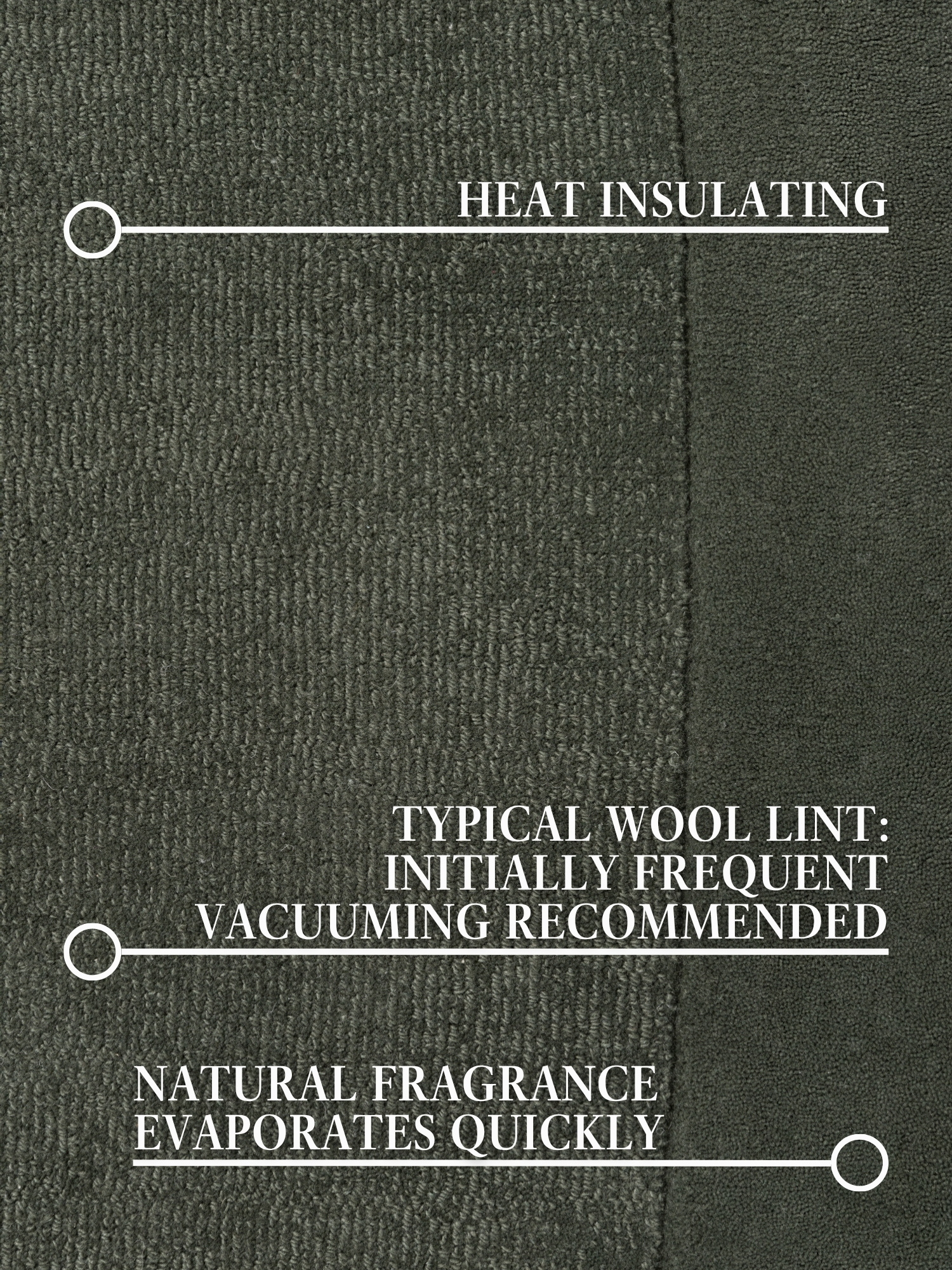 Villeroy & Boch Kari Wol Vloerkleed Organisch Groen